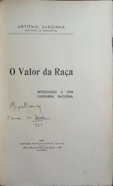 O VALOR DA RAÇA.