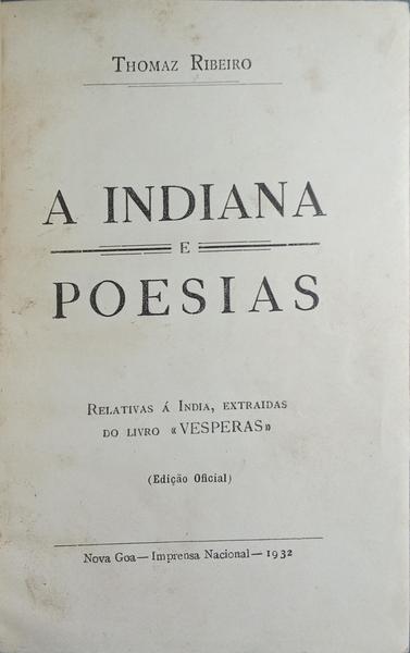 A INDIANA E POESIAS.