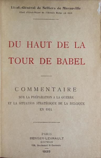 DU HAUT DE LA TOUR DE BABEL.