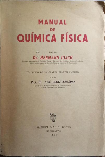 MANUAL DE QUÍMICA FÍSICA.