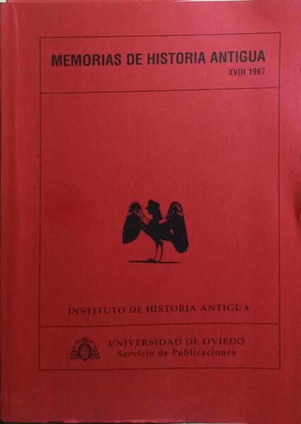 MEMORIAS DE HISTORIA ANTIGUA, XVIII, 1997.