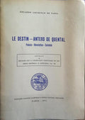 LE DESTIN, ANTERO DE QUENTAL.