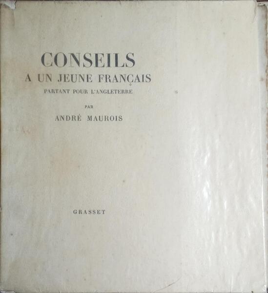 CONSEILS A UN JEUNE FRANÇAIS PARTANT POUR L'ANGLETERRE.