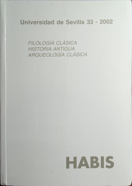 HABIS: REVISTA DA UNIVERSIDAD DE SEVILLA 33, 2002.