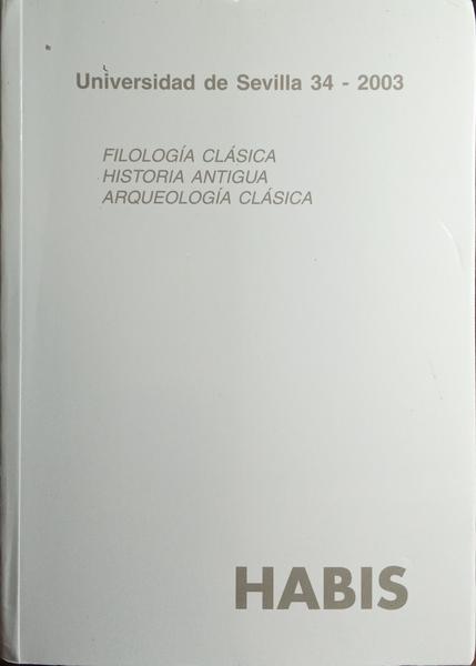 HABIS: REVISTA DA UNIVERSIDAD DE SEVILLA 34, 2003.