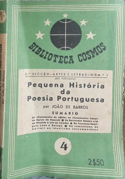 PEQUENA HISTÓRIA DA POESIA PORTUGUESA.