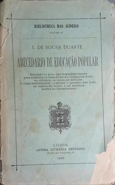 ABECEDARIO DE EDUCAÇÃO POPULAR.