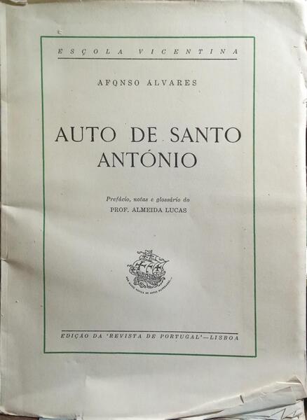 AUTO DE SANTO ANTÓNIO.