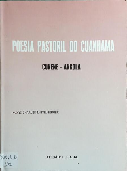 POESIA PASTORIL DO CUANHAMA: CUNENE-ANGOLA.