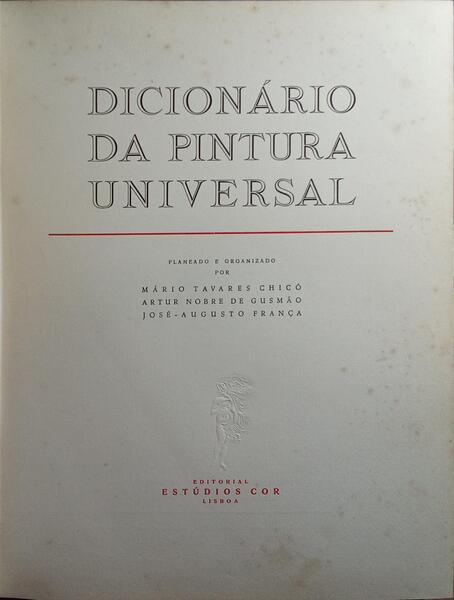 DICIONÁRIO DA PINTURA UNIVERSAL. [2 VOLS.]