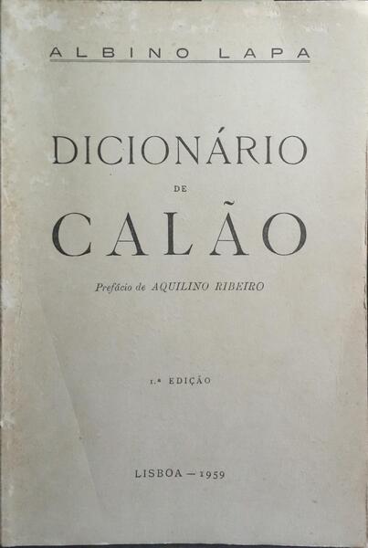 DICIONÁRIO DE CALÃO