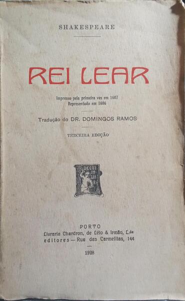 REI LEAR. [3.ª EDIÇÃO]