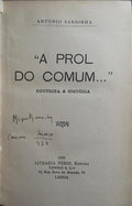 «A PROL DO COMUM...»