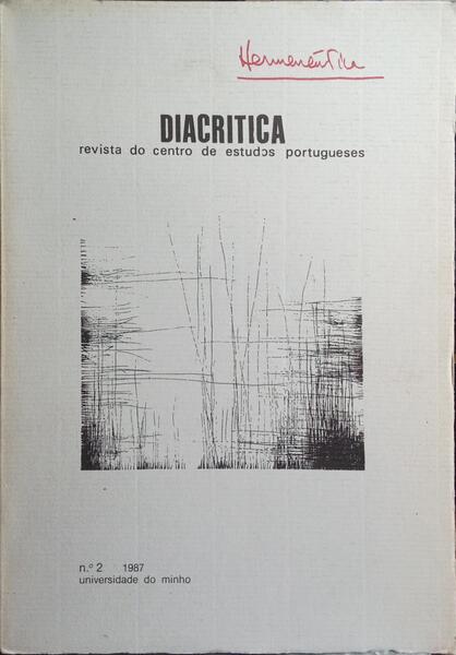 DIACRÍTICA, N.º 2, 1987.