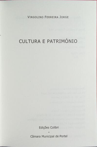 CULTURA E PATRIMÓNIO.