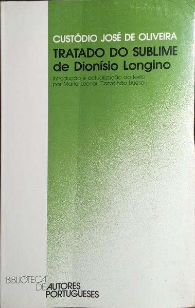 TRATADO DO SUBLIME DE DIONÍSIO LONGINO.
