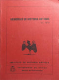 MEMORIAS DE HISTORIA ANTIGUA, III 1979.