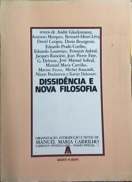 DISSIDÊNCIA E NOVA FILOSOFIA.
