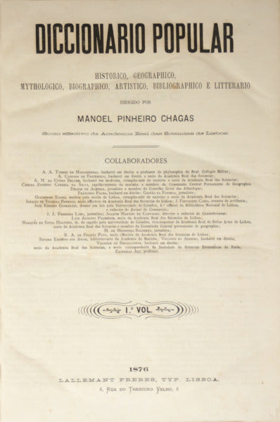DICCIONARIO POPULAR. [14 VOLUMES]