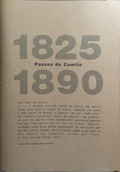 EXPOSIÇÃO PASSOS DE CAMILO.