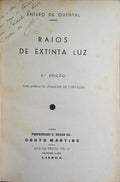 RAIOS DE EXTINTA LUZ. [2.ª EDIÇÃO]