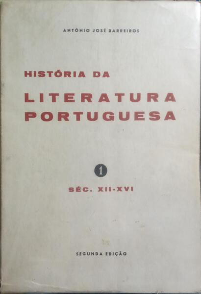 HISTÓRIA DA LITERATURA PORTUGUESA. [2 VOLS - 2.ª EDIÇÃO]