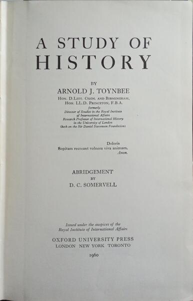 A STUDY OF HISTORY.