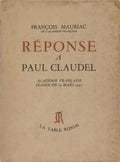 RÉPONSE A PAUL CLAUDEL.