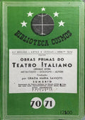 OBRAS PRIMAS DO TEATRO ITALIANO (SÉCULO XVIII). [ENC.]