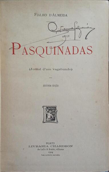 PASQUINADAS. [2.ª EDIÇÃO]
