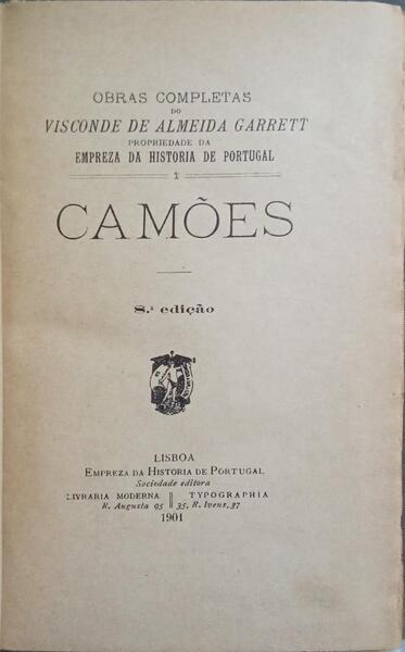 CAMÕES. [8.ª EDIÇÃO]