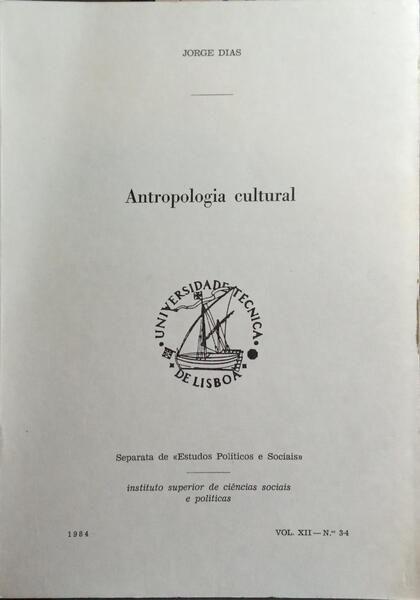 ANTROPOLOGIA CULTURAL.