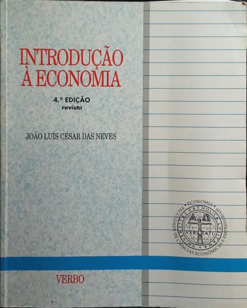 INTRODUÇÃO À ECONOMIA. [4.ª EDIÇÃO]