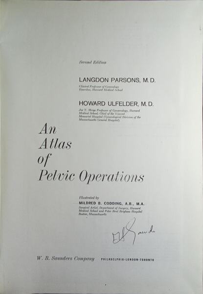 AN ATLAS OF PELVIC OPERATIONS. [2.ª EDIÇÃO, FOTOCOPIADO]
