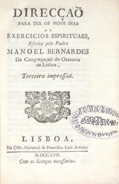 DIRECÇÃO PARA TER OS NOVE DIAS DE EXERCICIOS ESPIRITUAES.