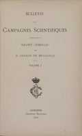 BULLETIN DES CAMPAGNES SCIENTIFIQUES ACCOMPLIES SUR LE YACHT «AMELIA».