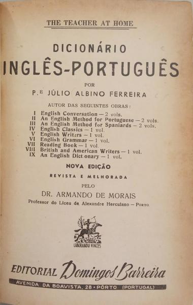 DICIONÁRIO INGLÊS-PORTUGUÊS.