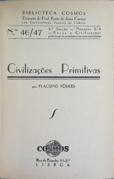 CIVILIZAÇÕES PRIMITIVAS. [2 OBRAS]