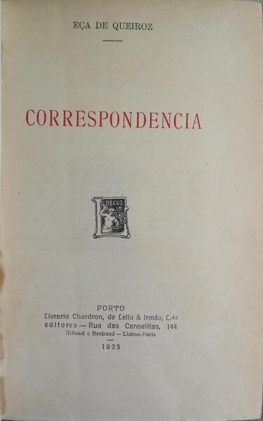 CORRESPONDÊNCIA.