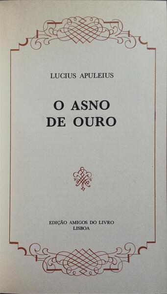 O ASNO DE OURO.