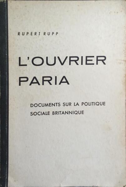 L'OUVRIER PARIA.
