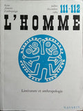 L'HOMME, XXIXE ANNÉE, N.º 111-112, JUILLET-DÉCEMBRE 1989.