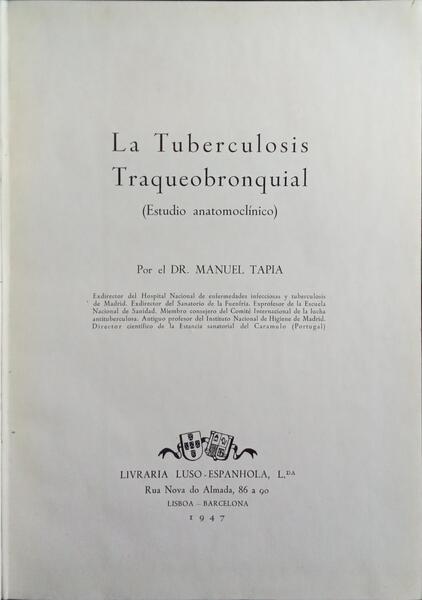 LA TUBERCULOSIS TRAQUEOBRONQUIAL.