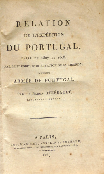 RELATION DE L'EXPÉDITION DU PORTUGAL.