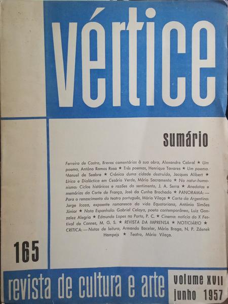 VÉRTICE, N.º 165, JUNHO 1957.