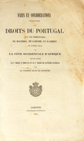 FAITS ET CONSIDÉRATIONS RELATIVES AUX DROITS DU PORTUGAL