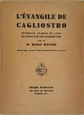 L'ÉVANGILE DE CAGLIOSTRO. [LIBER MEMORIALIS DE CALEOSTRO CUM ESSET ROBORETI].