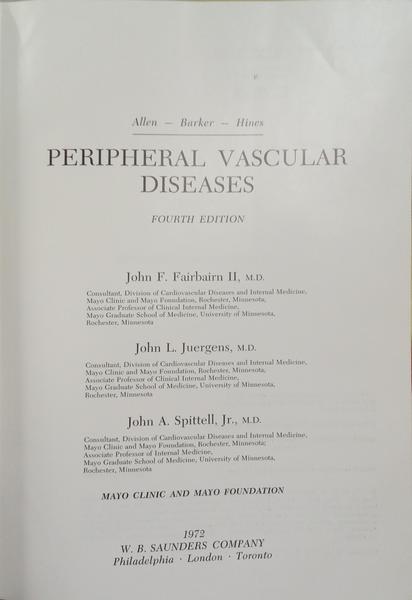 PERIPHERAL VASCULAR DISEASES.