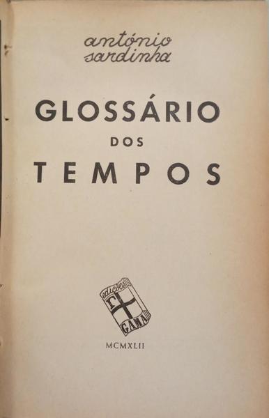GLOSSÁRIO DOS TEMPOS.