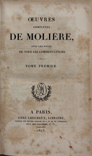 OEUVRES COMPLÈTES. [8 VOLS.]